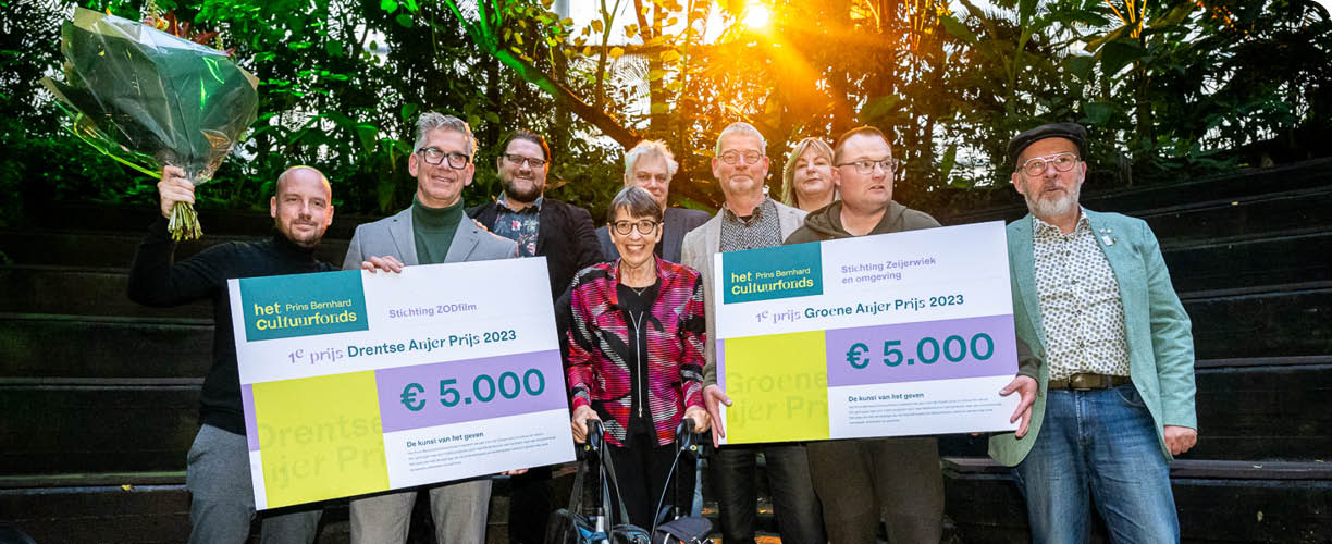 Emmen: Uitreiking Groene en Drentse Anjer Prijs 2023. Prins Bernhard Cultuurfonds Drenthe.  COPYRIGHT MARCEL JURIAN DE JONG